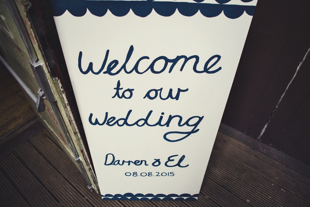 Welcome to our wedding sign London