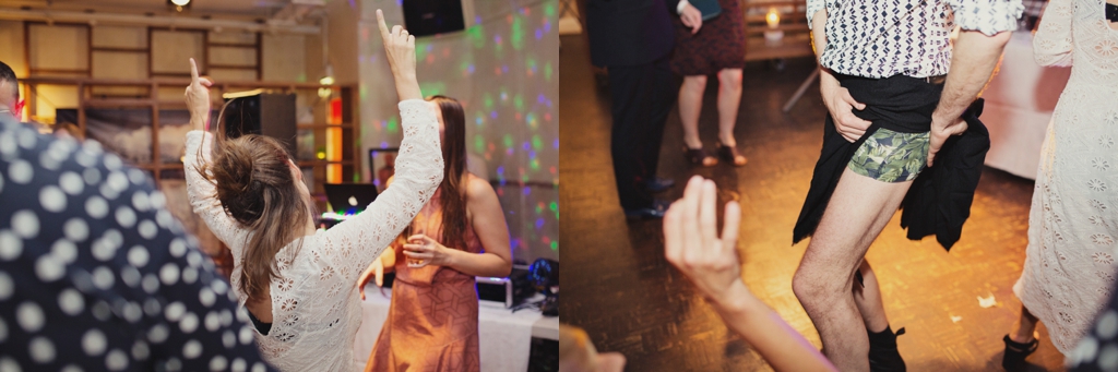 Polaroid Wedding Photography of fun London dance floor
