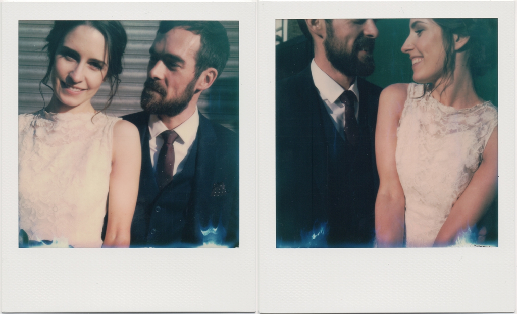 Polaroid wedding portraits London