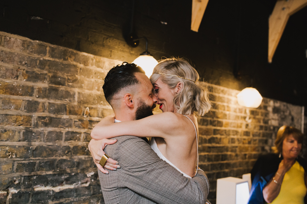 First Dance at Hackney Church Brew Wedding by Lisa Jane Photography