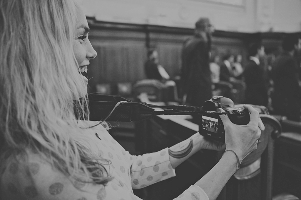 Islington Town Hall wedding ceremony being filmed London