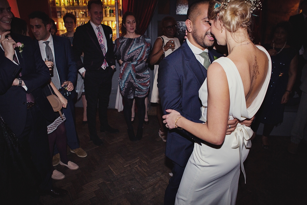 Intimate wedding at Hoxley and Porter pub London