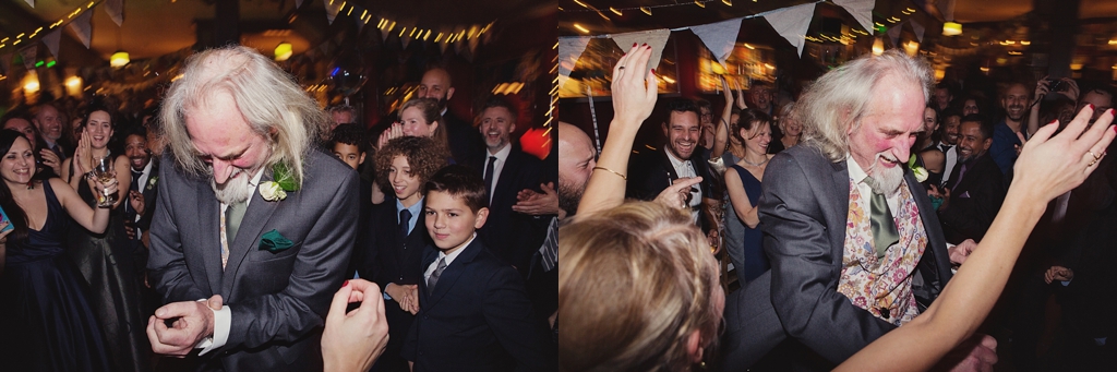Fun dancing at Hoxley and Porter pub wedding London