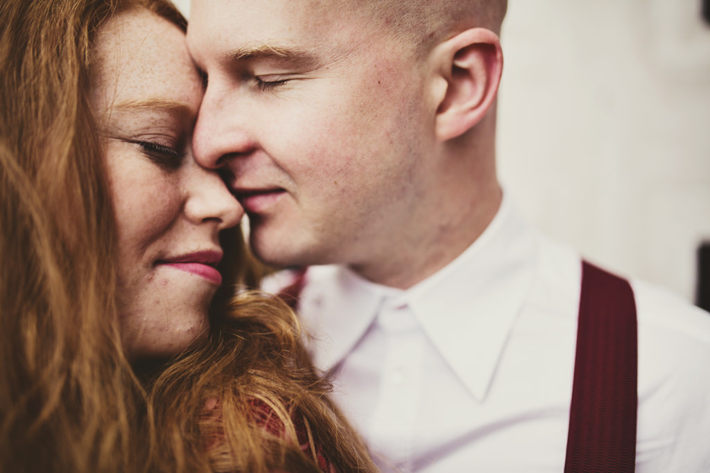 Intimate wedding portrait photography London