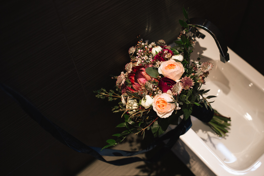 Bridal bouquet at a Stoke Newington Town Hall Wedding | Lisa Jane Photography | Creative London Wedding Photography