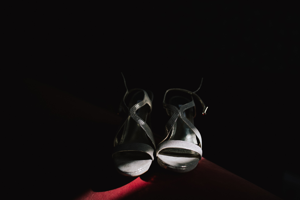Brides shoes at a Shoreditch Studio Wedding | Lisa Jane Photography | Modern London Wedding Photography