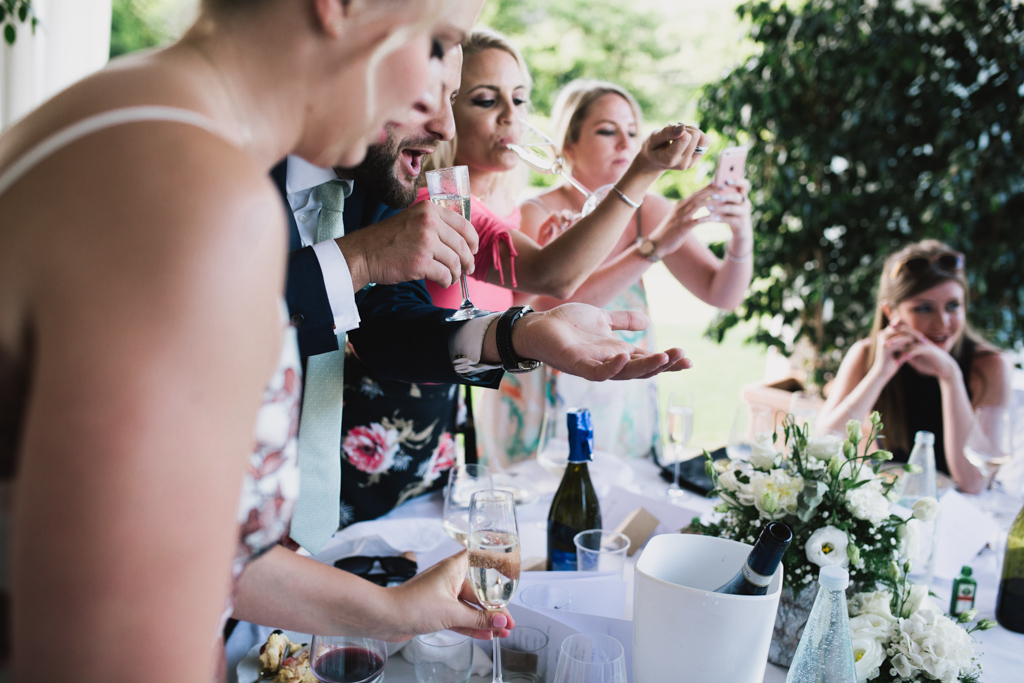 drinking games at Italian Wedding | Lisa Jane Photography | Modern Destination Wedding Photography