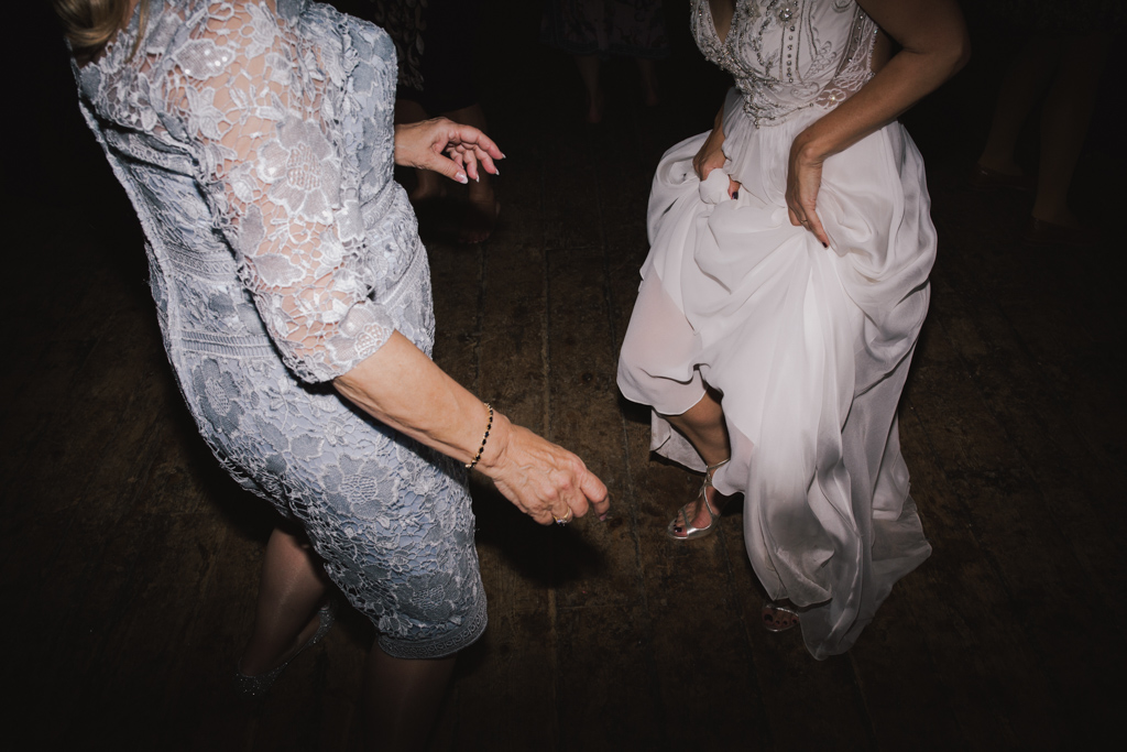 mum and brode dancing at Wiltons Music Hall Wedding | Lisa Jane Photography | Modern London Wedding Photography
